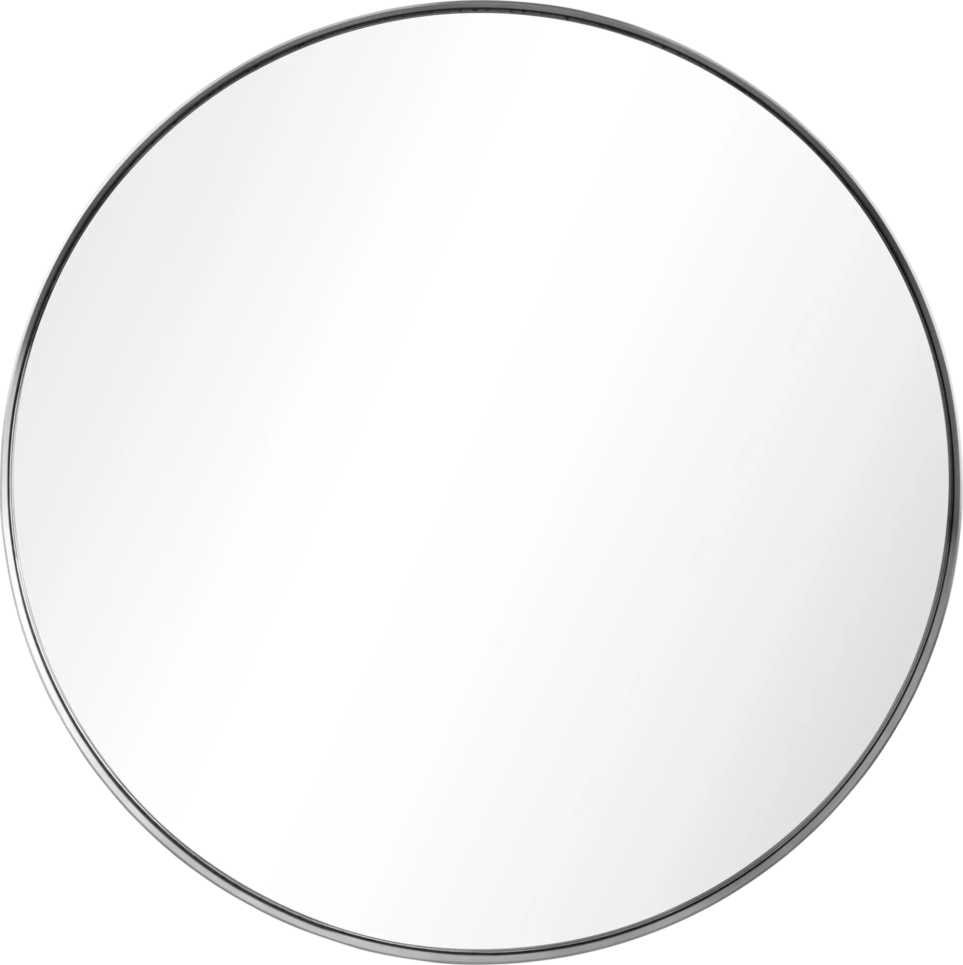 Zaylee Silver Round Mirror