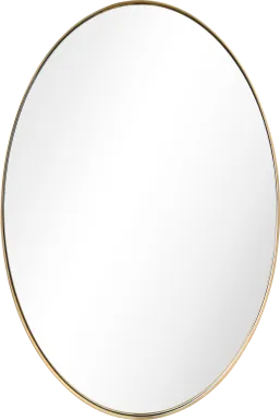 Zaylee Gold Oval Mirror