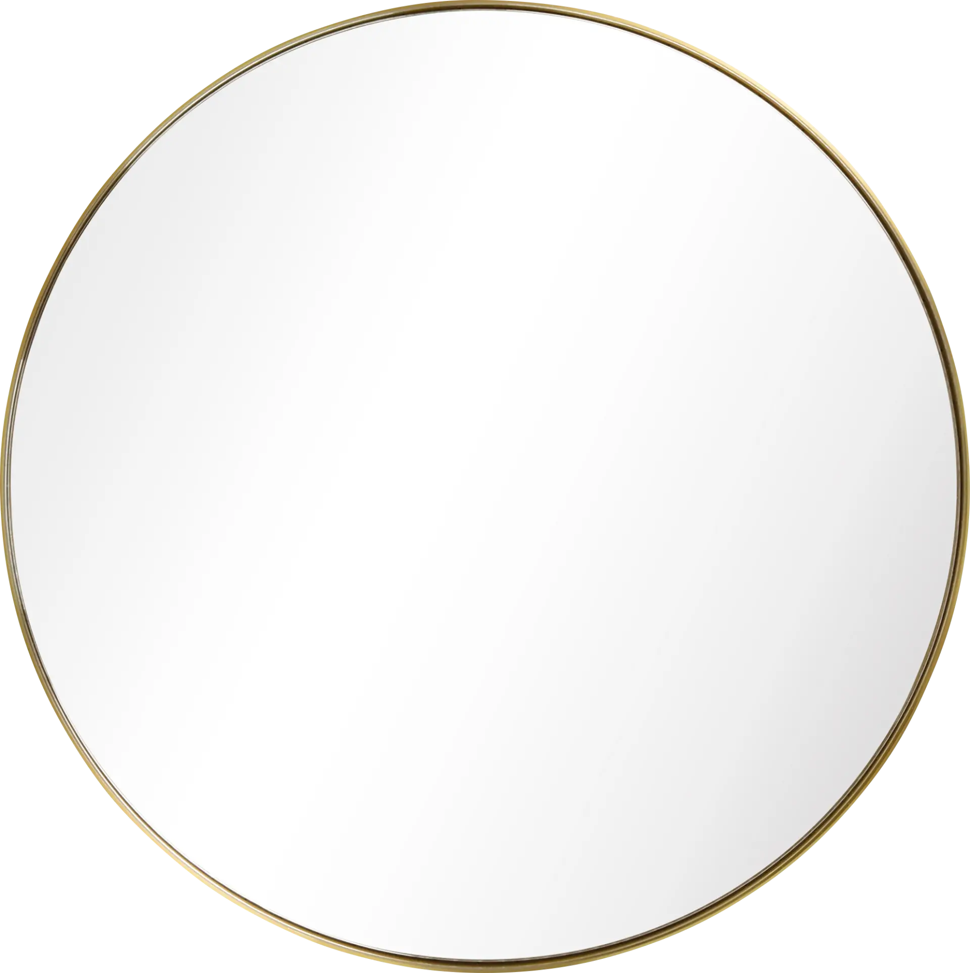Zaylee Gold Round Mirror