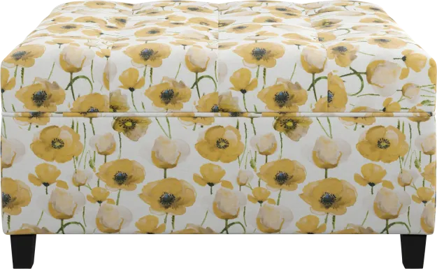 Colwood Yellow Storage Ottoman