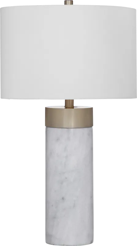 Lenox Circle White Lamp