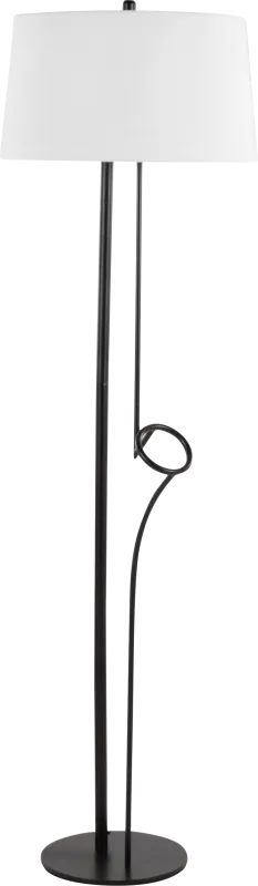 Andusia Black Floor Lamp
