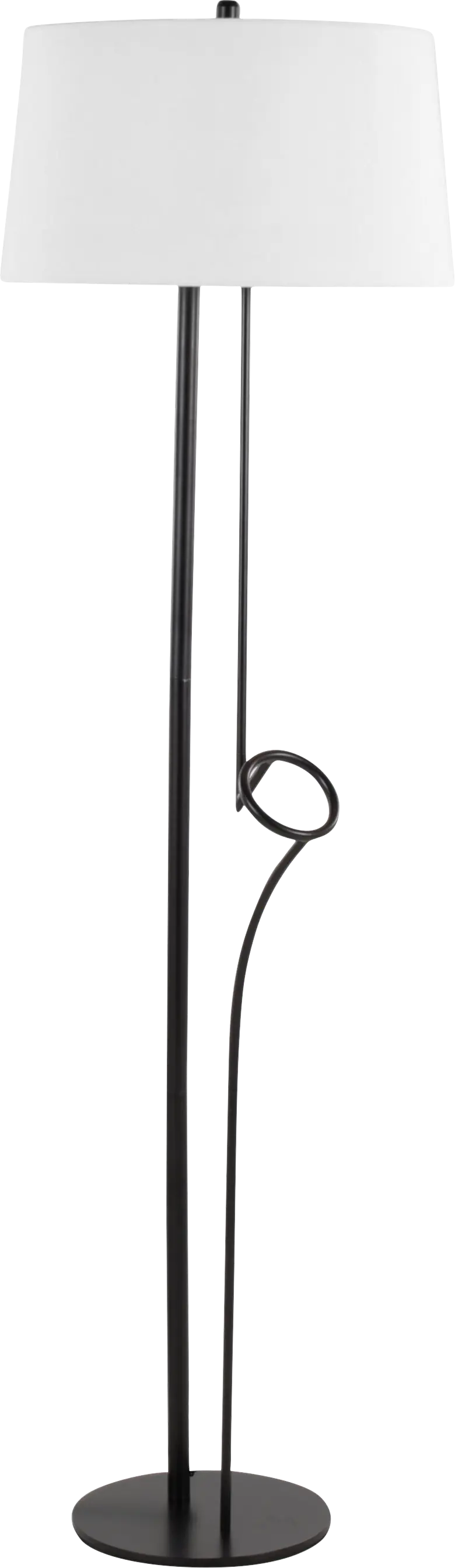 Andusia Black Floor Lamp