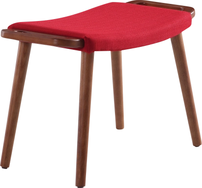 Noriton Red Accent Ottoman