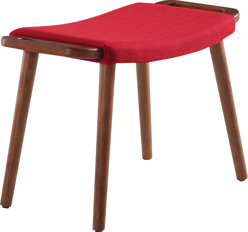 Noriton Red Accent Ottoman