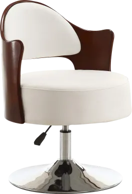 Wrightswood White Swivel Accent Chair