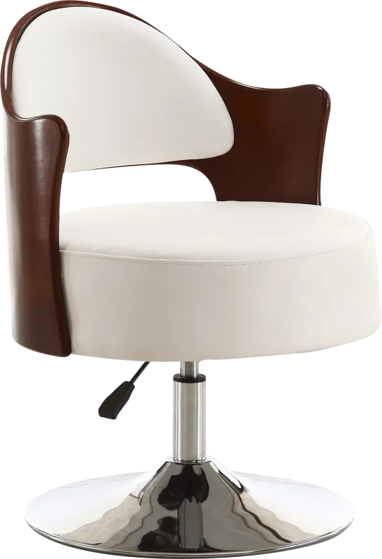 Wrightswood White Swivel Accent Chair