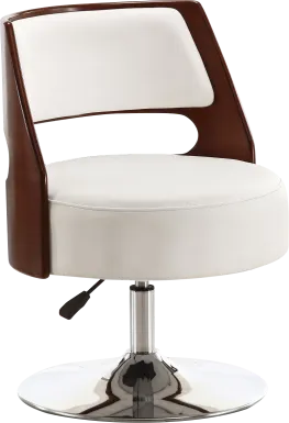 Wrightwood White Swivel Accent Chair