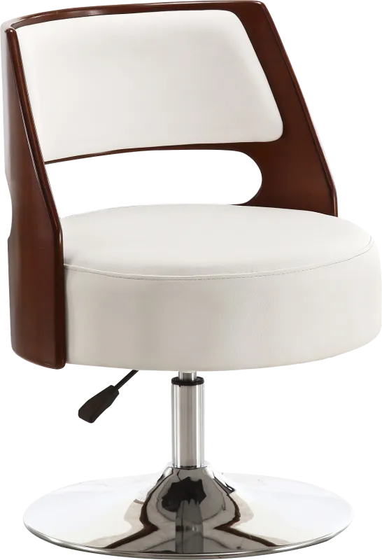 Wrightwood White Swivel Accent Chair