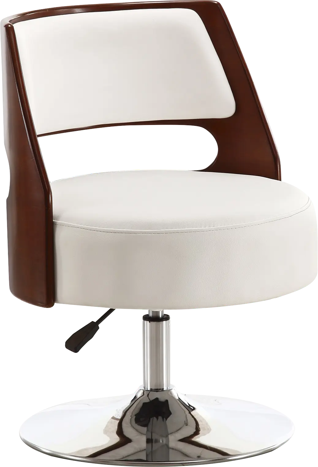 Wrightwood White Swivel Accent Chair