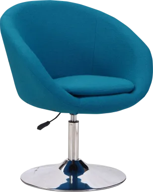 Amparoo Blue Swivel Accent Chair