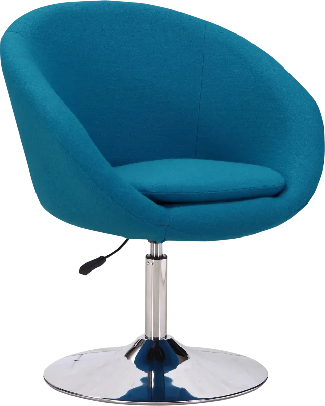 Amparoo Blue Swivel Accent Chair