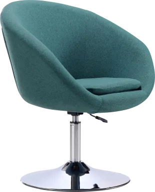 Amparoo Light Blue Swivel Accent Chair