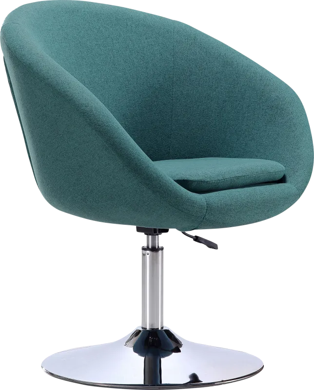 Amparoo Light Blue Swivel Accent Chair