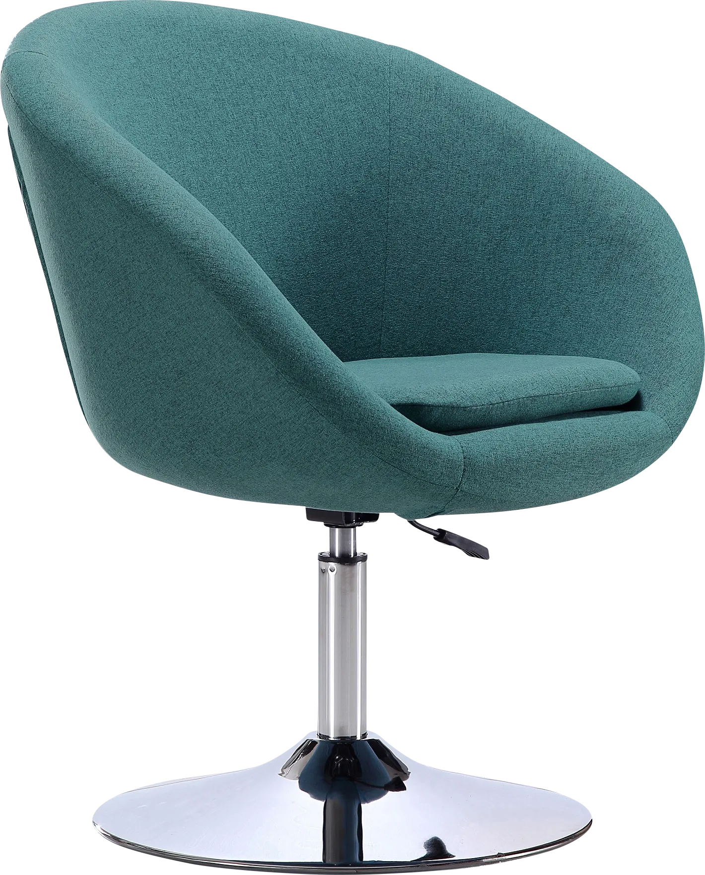 Amparoo Light Blue Swivel Accent Chair - Image 1