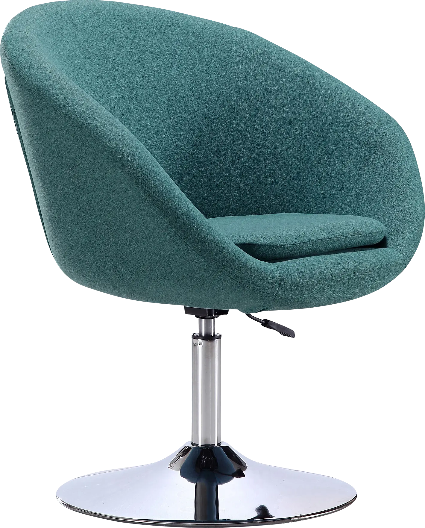 Amparoo Light Blue Swivel Accent Chair