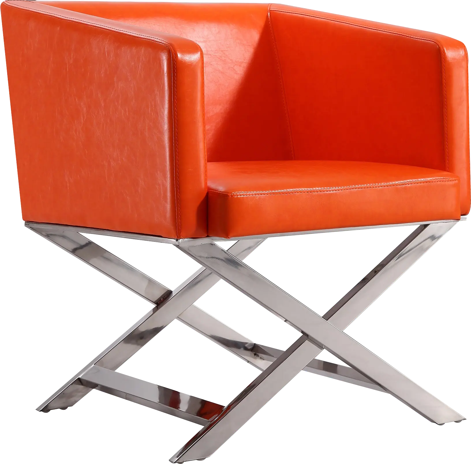 Amyjane Orange Accent Chair