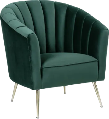 Bersal Green Accent Chair