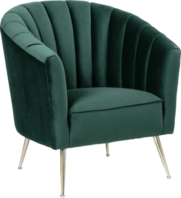 Bersal Green Accent Chair