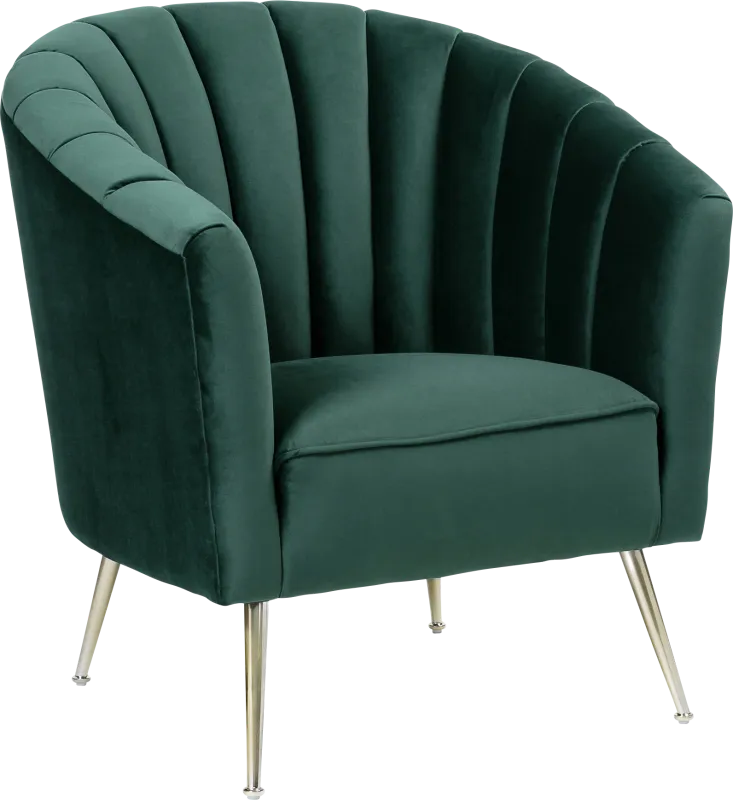Bersal Green Accent Chair