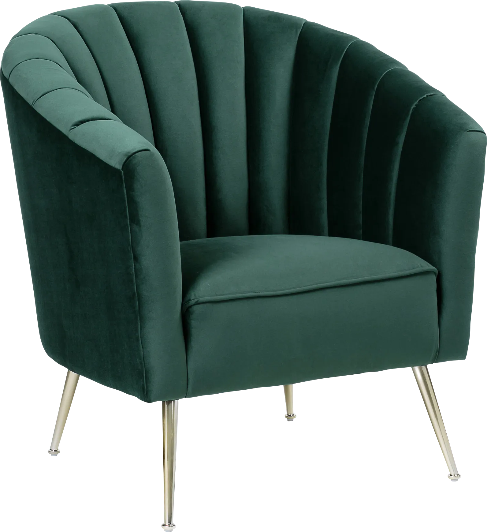 Bersal Green Accent Chair - Image 1