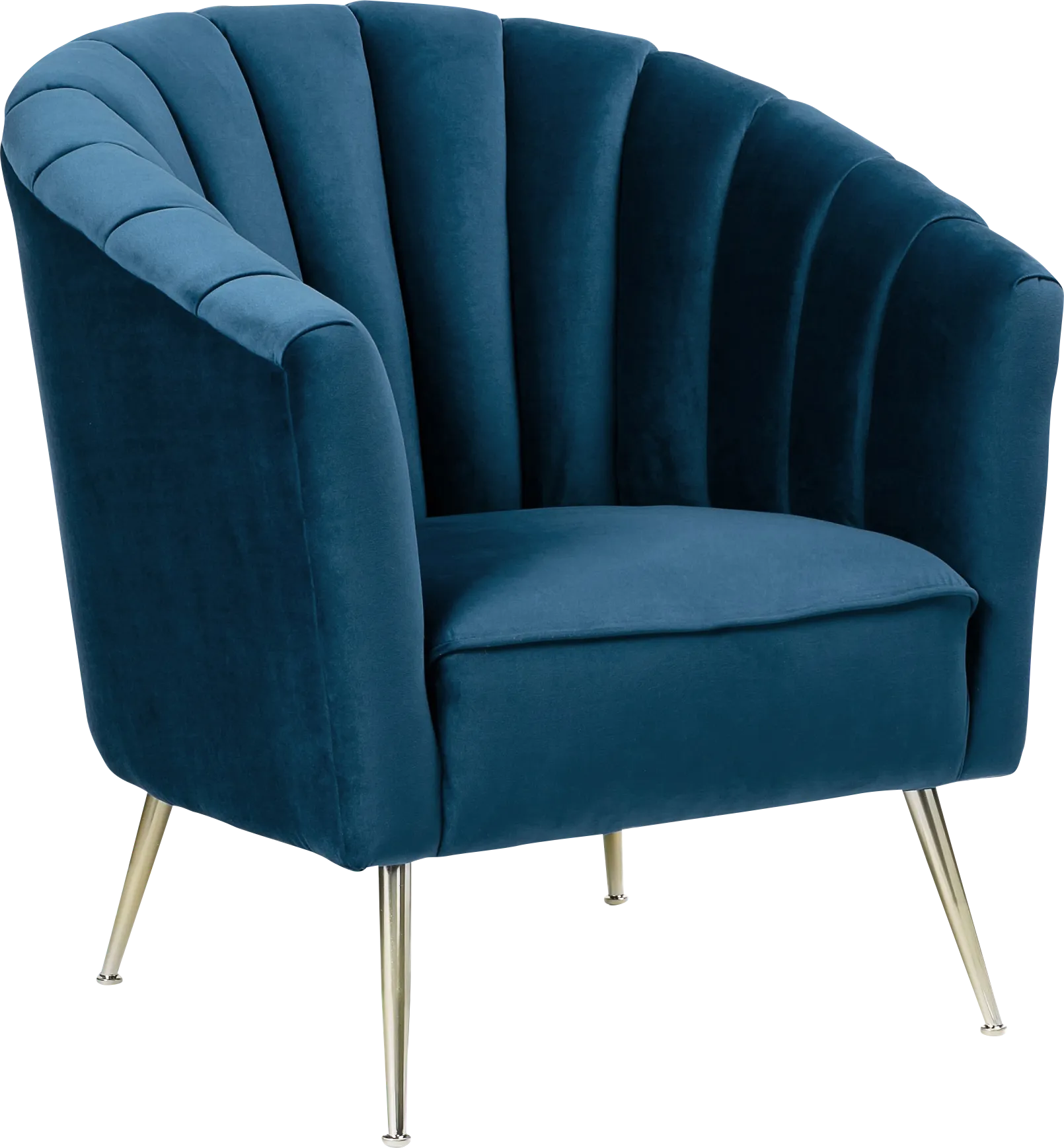 Bersal Blue Accent Chair