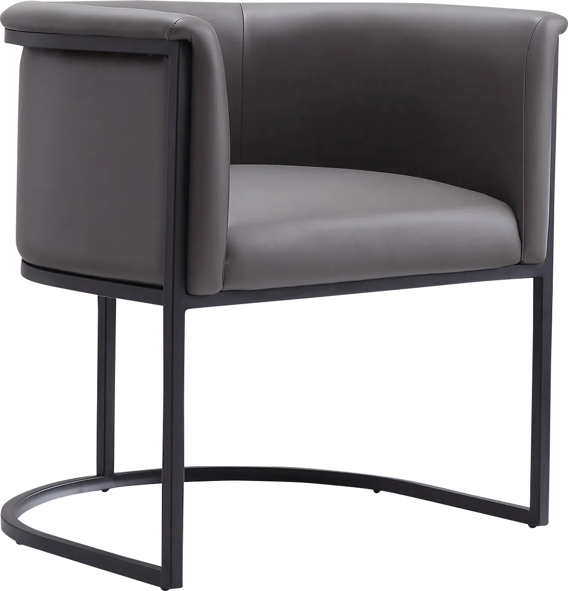 Menbali Pebble Gray Side Chair - Image 1