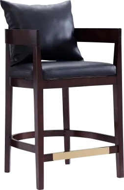 Lupen Black Counter Height Stool