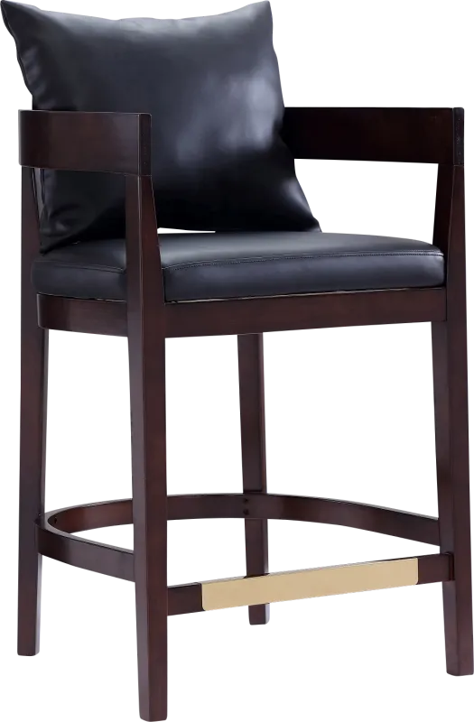Lupen Black Counter Height Stool