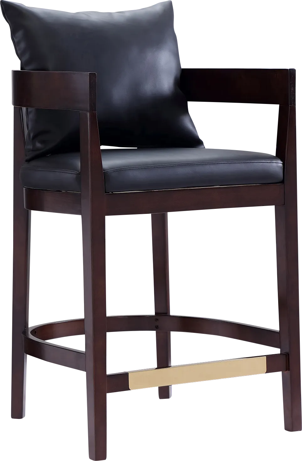 Lupen Black Counter Height Stool - Image 1