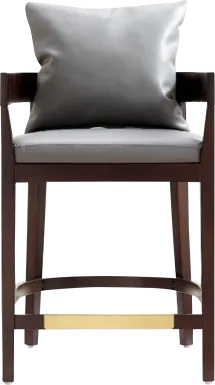 Lupen Gray Counter Height Stool