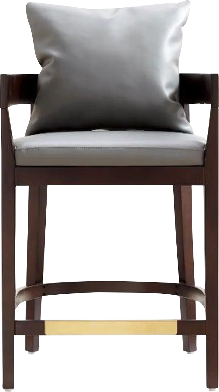 Lupen Gray Counter Height Stool