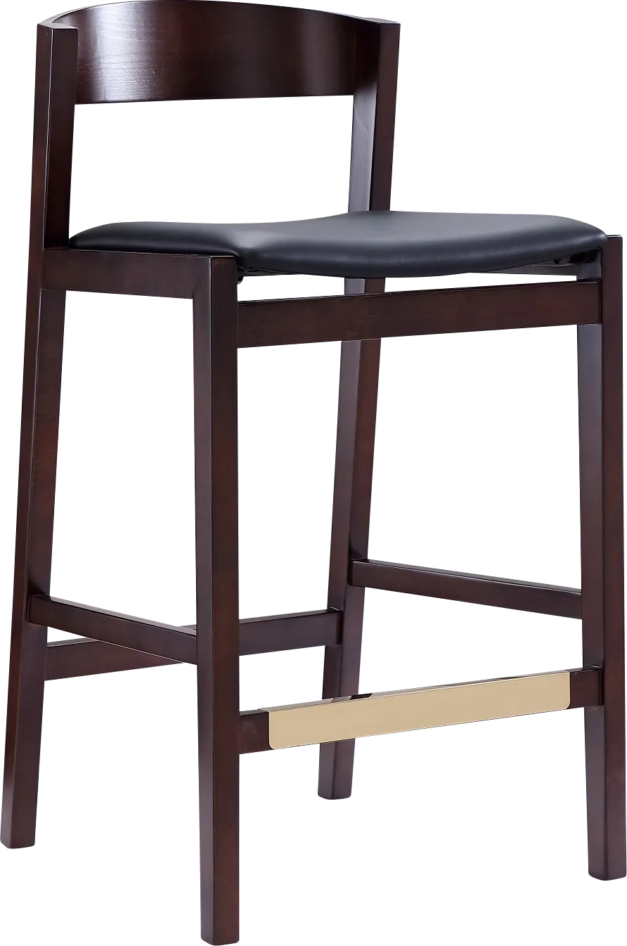 Melliville Black Counter Height Stool - Thumbnail - Image 1