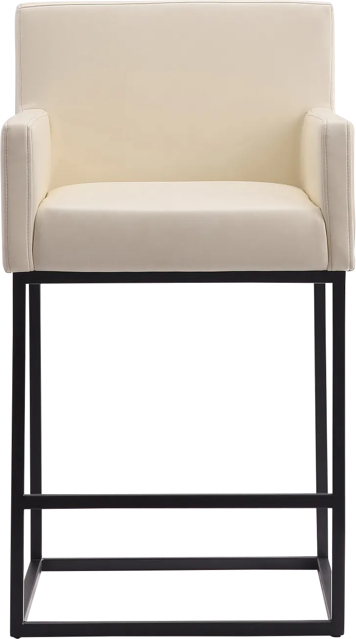 Kalmath Beige Counter Height Stool - Thumbnail - Image 1