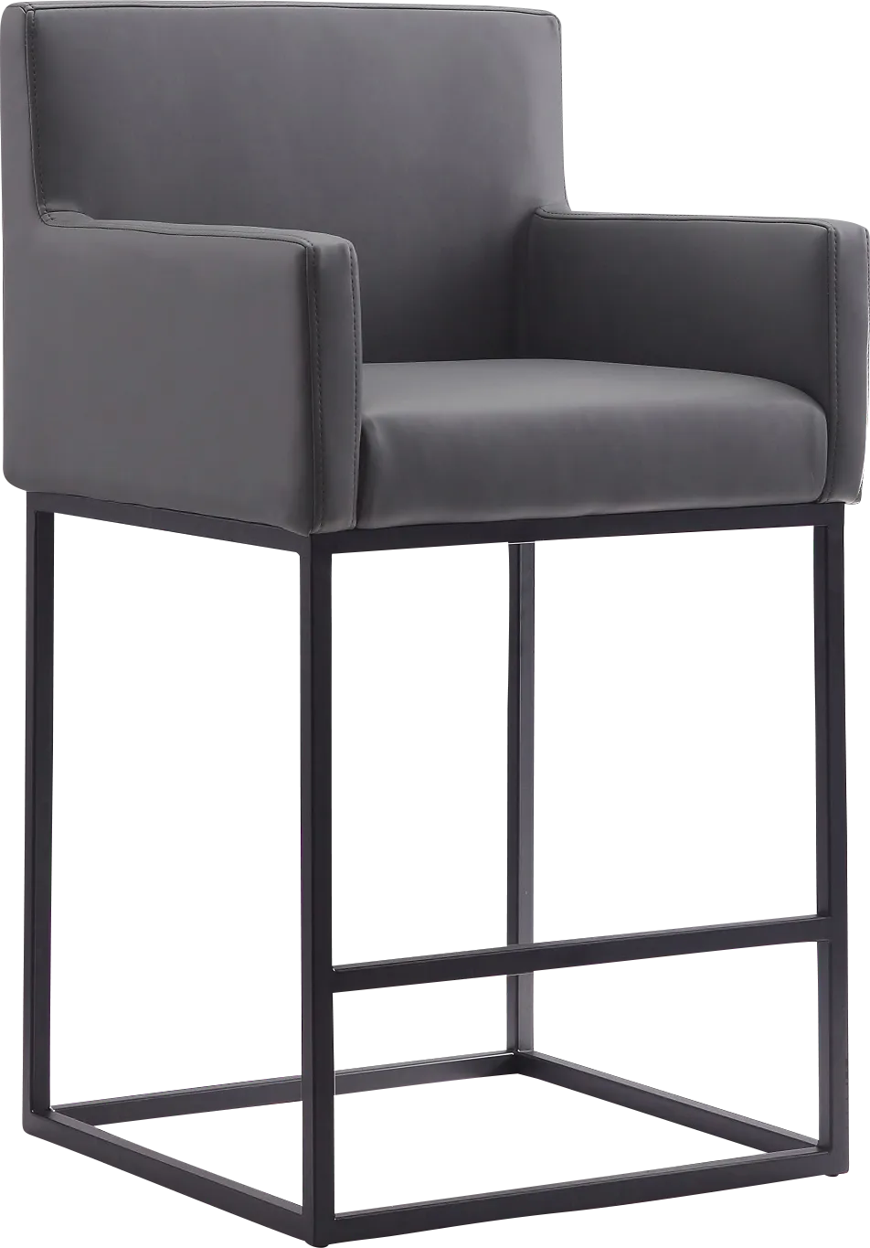 Kalmath Gray Counter Height Stool - Thumbnail - Image 1