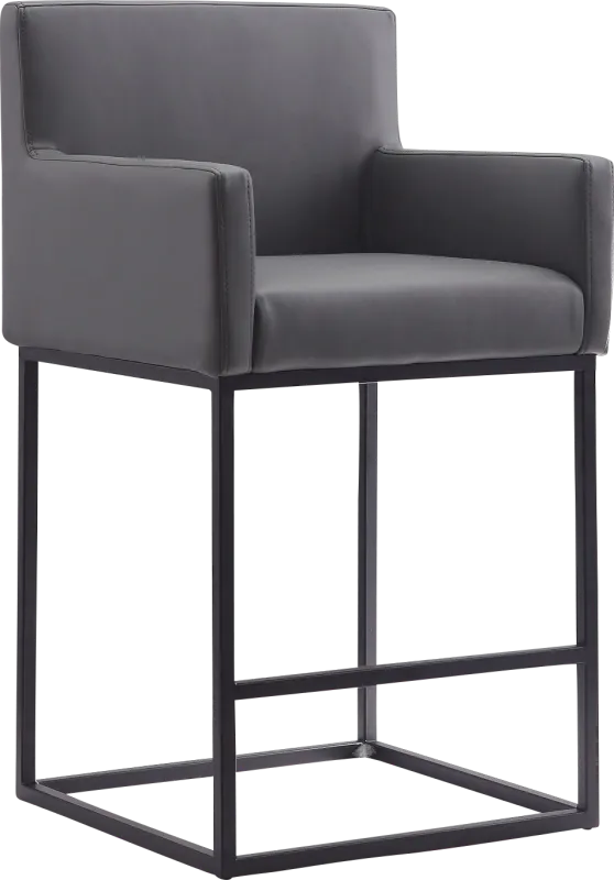 Kalmath Gray Counter Height Stool