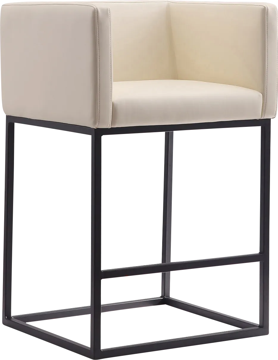 Lafbery Beige Counter Height Stool - Thumbnail - Image 1