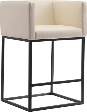 Lafbery Beige Counter Height Stool