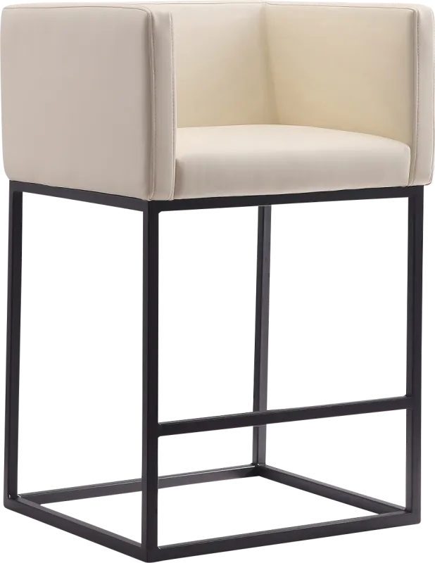 Lafbery Beige Counter Height Stool