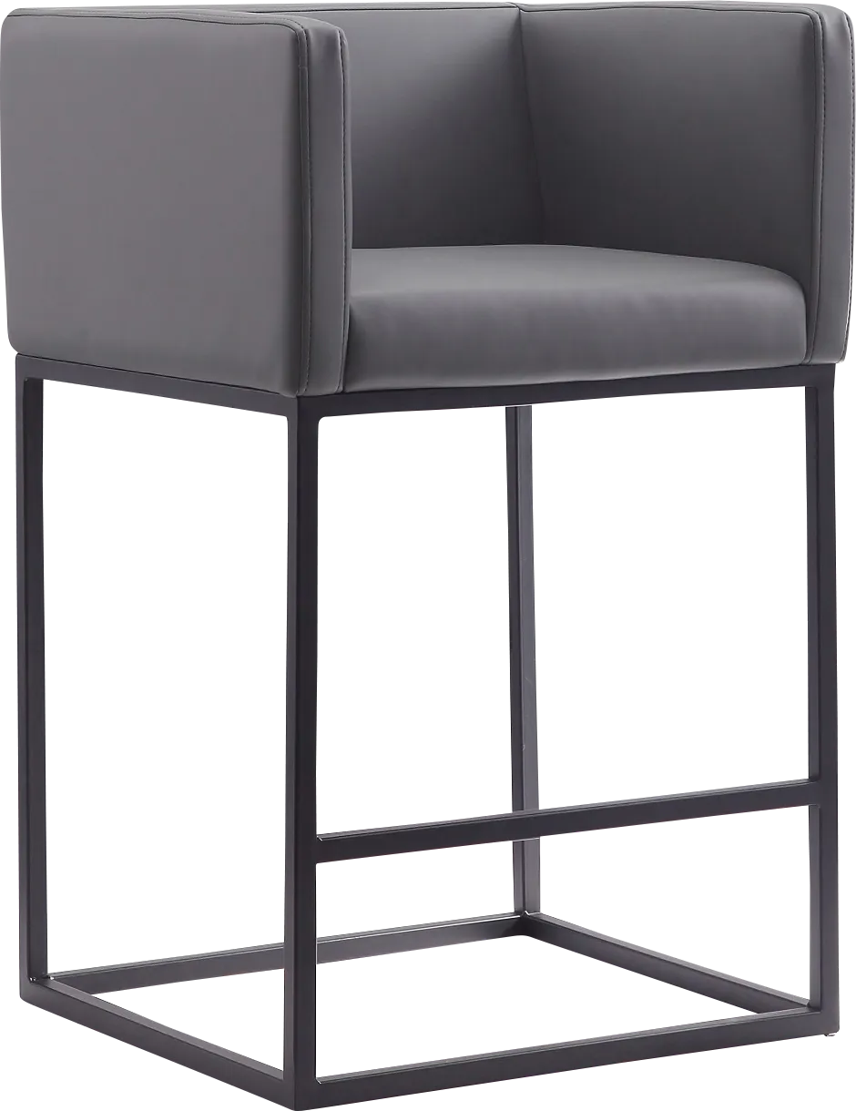 Lafbery Gray Counter Height Stool - Thumbnail - Image 1