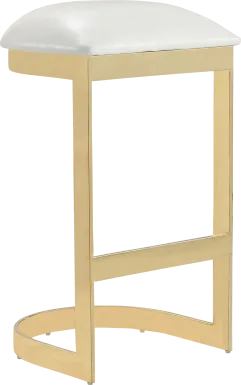 Clostermen White Barstool