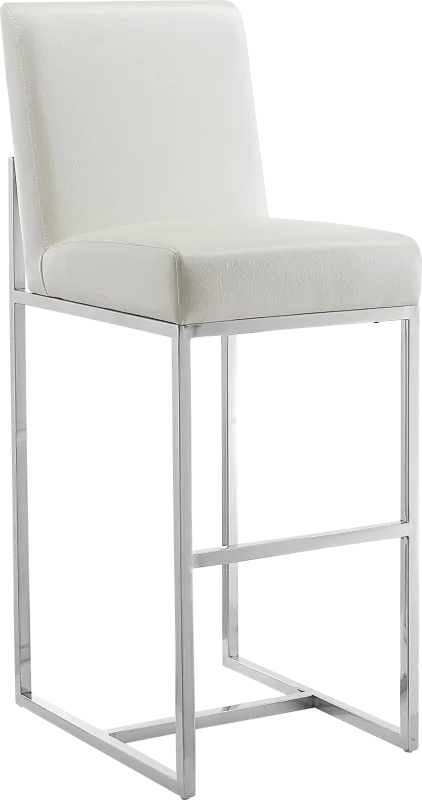 Congreve White Barstool