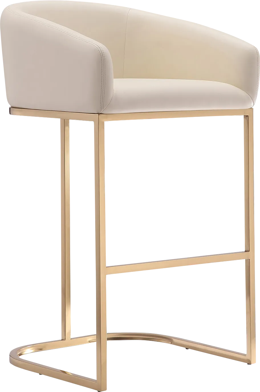 Kimron Beige Barstool - Thumbnail - Image 1