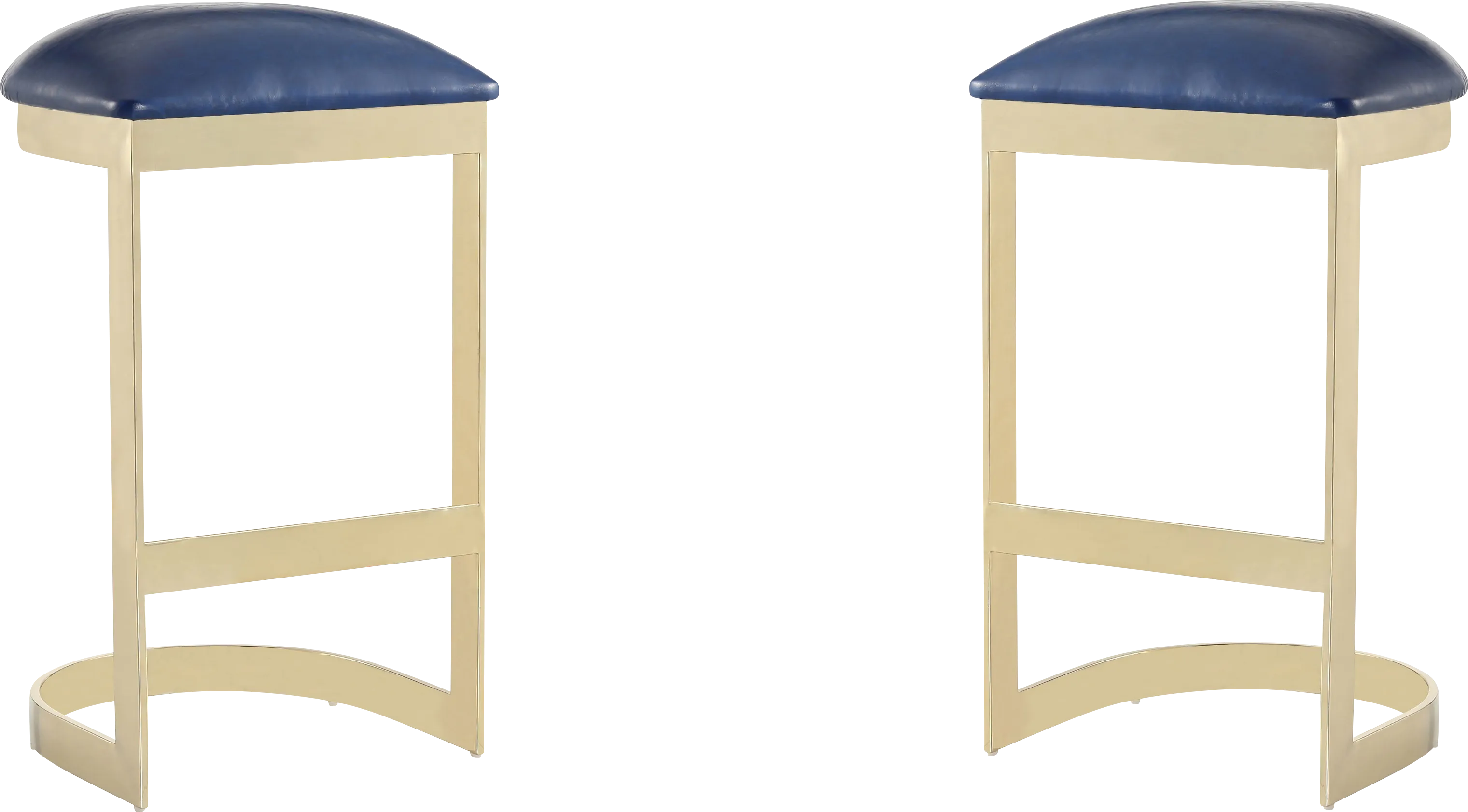 Nunnelee Blue Barstool, Set of 2 - Thumbnail - Image 1