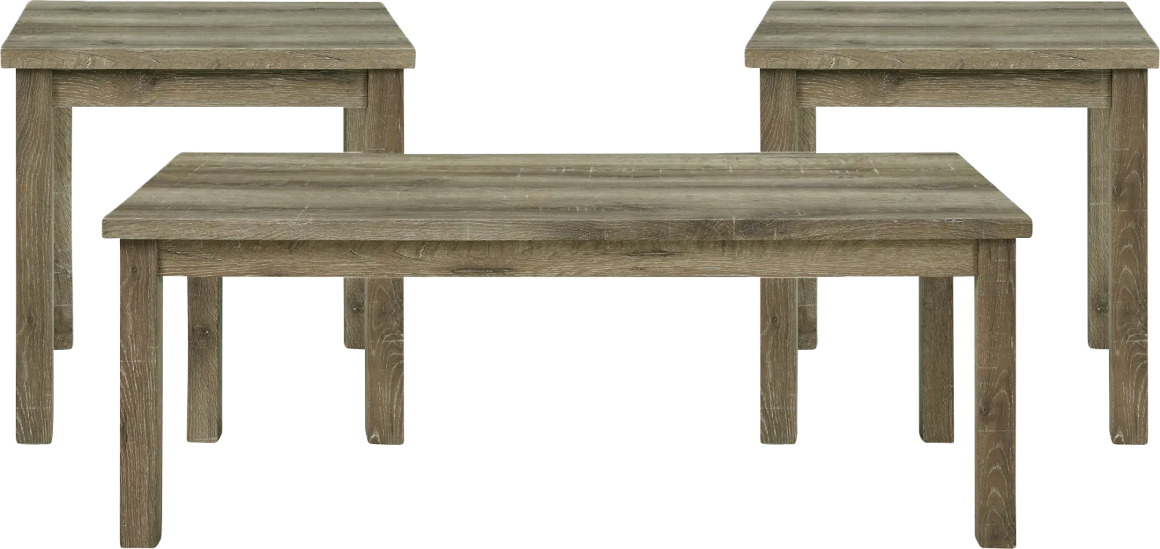 Enoka Oak 3 Pc Occasional Table Set