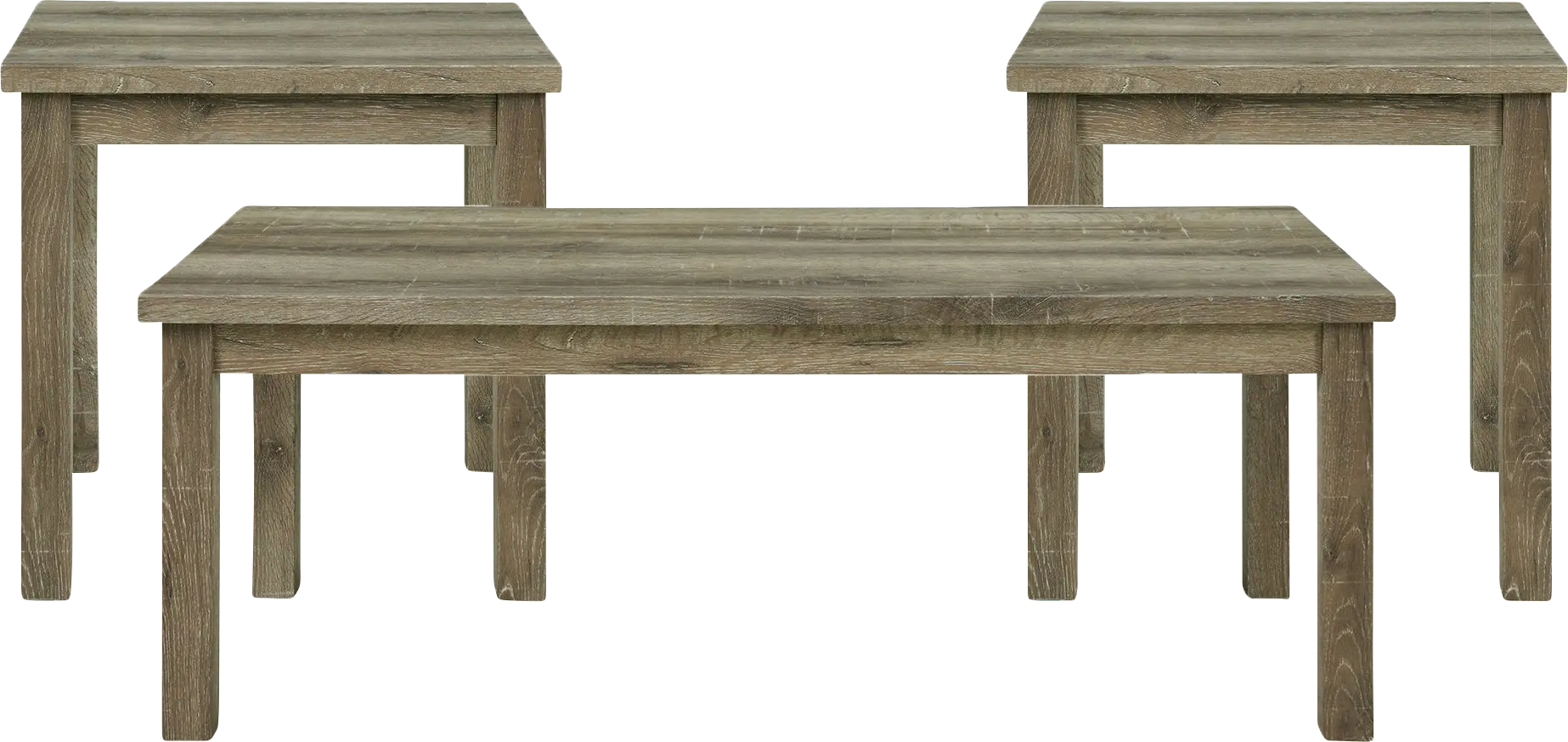 Enoka Oak 3 Pc Occasional Table Set