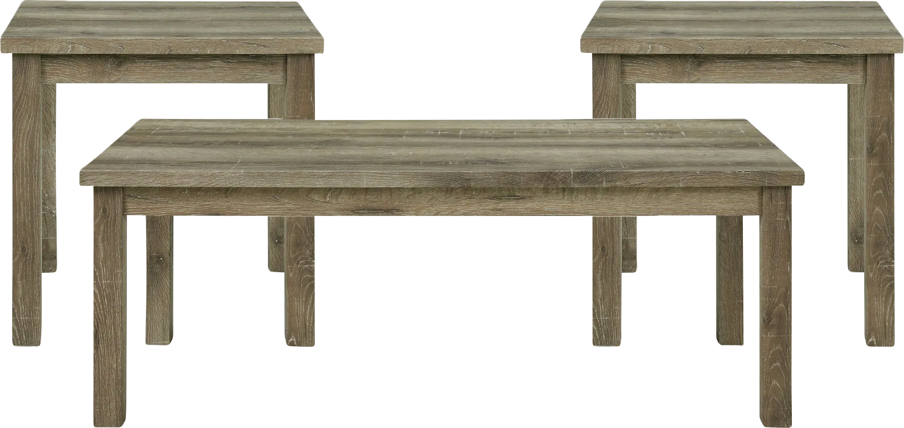 Enoka Oak 3 Pc Occasional Table Set - Image 1