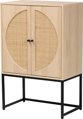 Tiche Light Brown Accent Cabinet