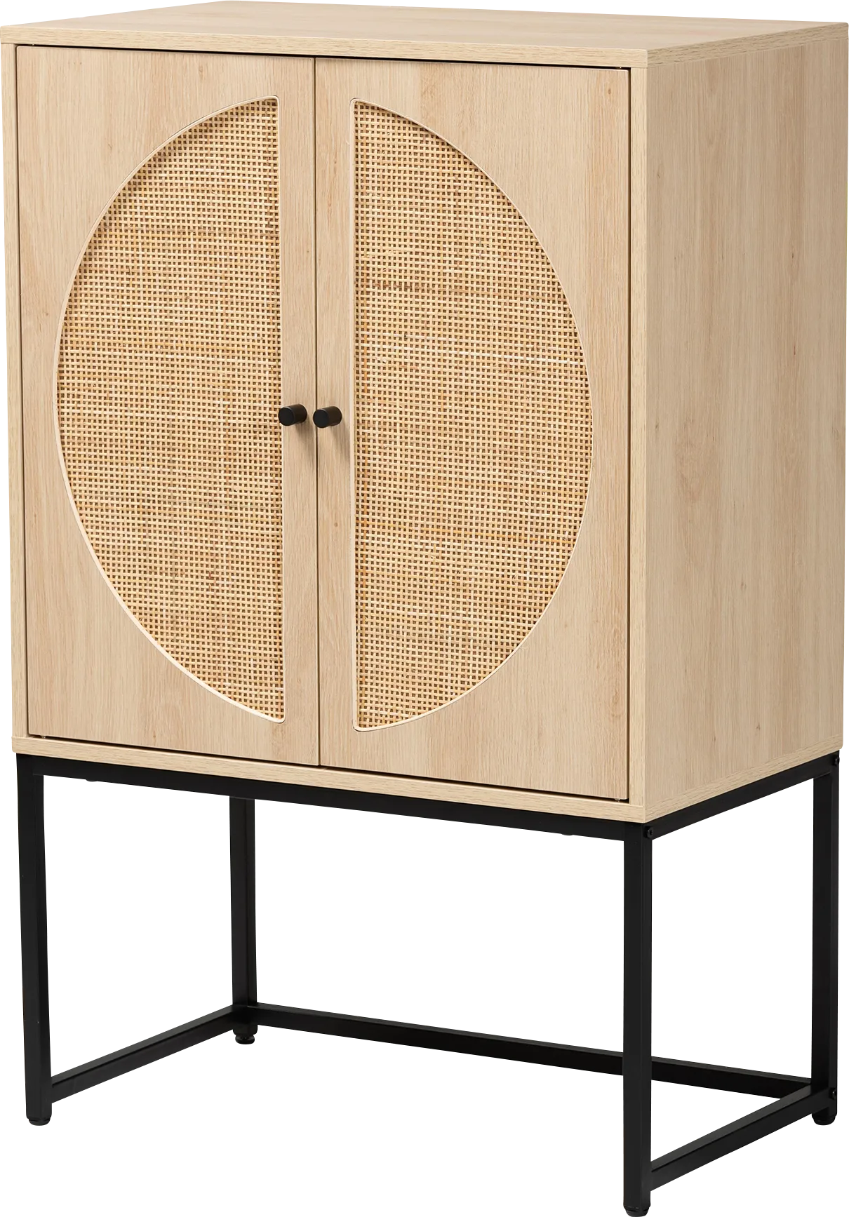 Tiche Light Brown Accent Cabinet - Image 1