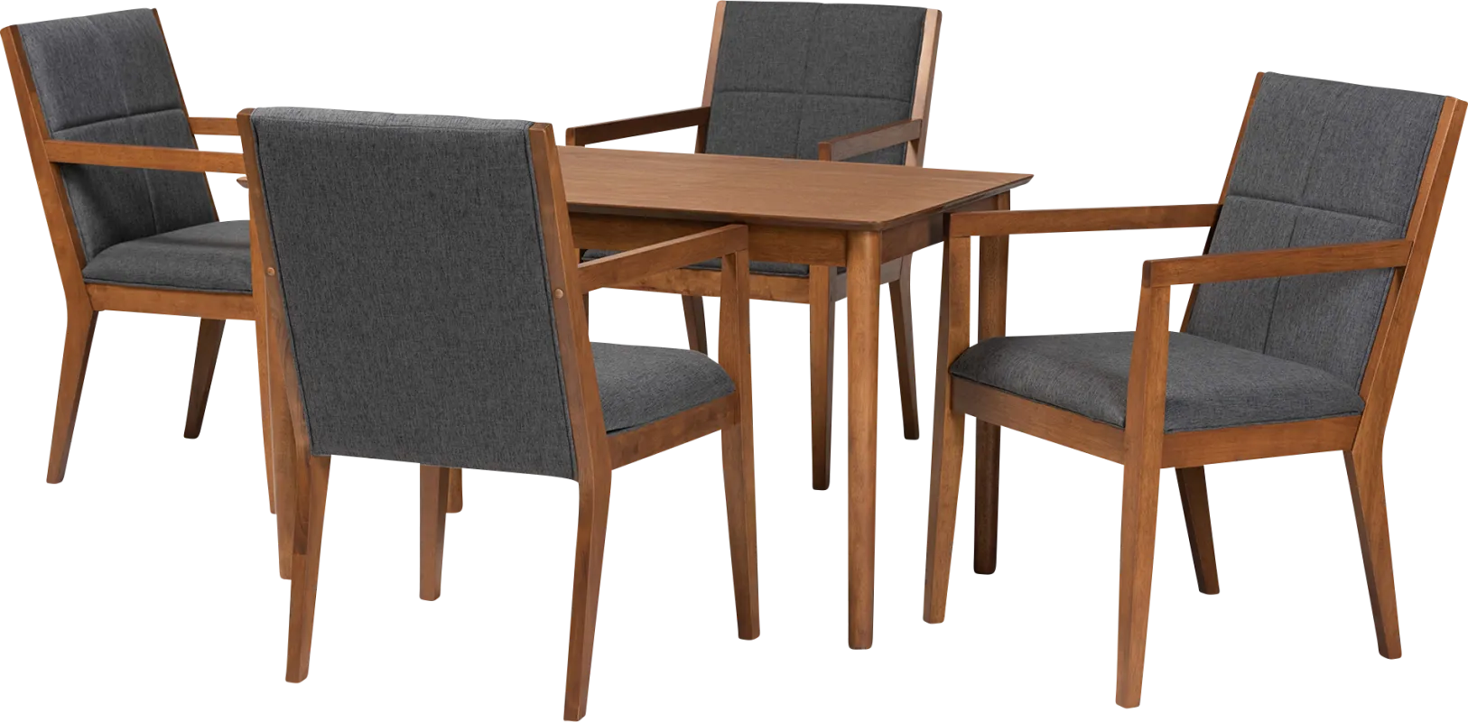 Vanehu Dark Gray 5 Pc Dining Set